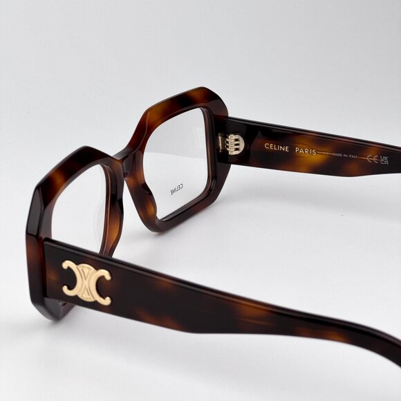 Celine TRIOMPHE CL50155I Eyeglasses – Blonde Havana Rectangle Frame | Model 053 - Picture 7 of 9